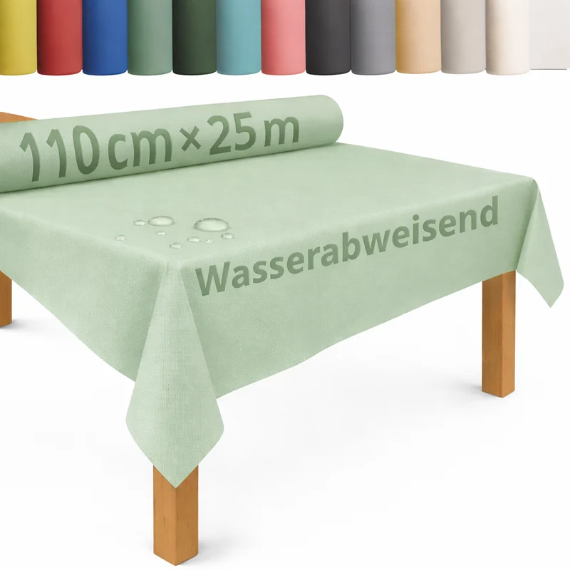 Tischdecke Rolle Vliesstoff Tischläufer Vlies wasserabweisend