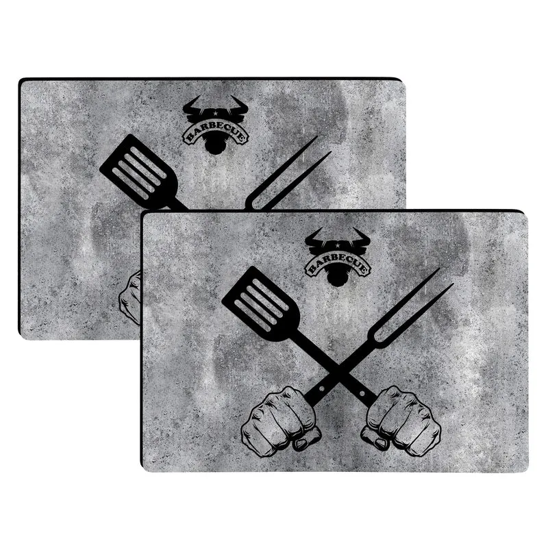 BBQ Tischsets mit Teflon-Fleckschutzausrüstung 2er-Set 30 x 43 cm