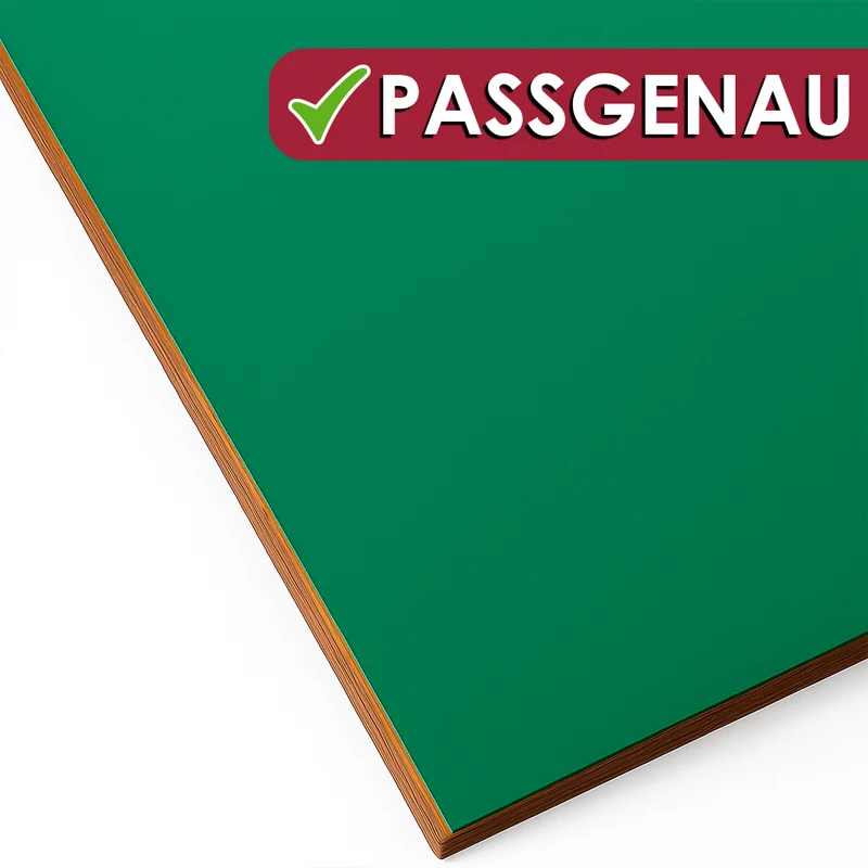 Tischpolster grün oval