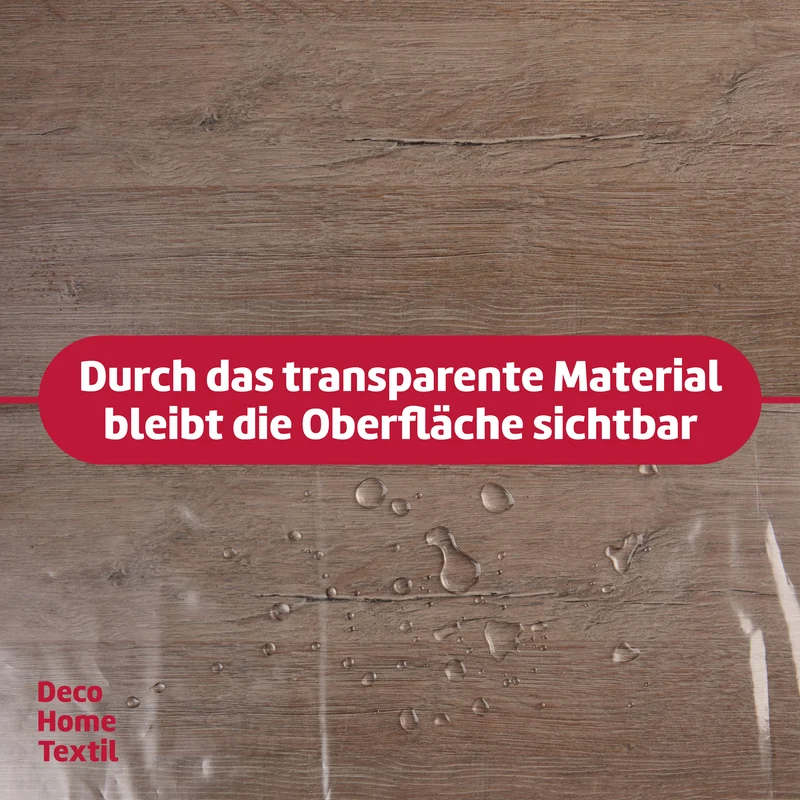 Transparente Schutzfolie 0,3 mm rund und oval