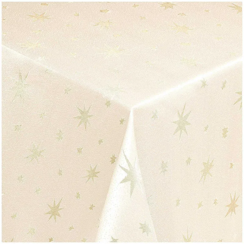 Lurex Tischdecke mit Sternen
