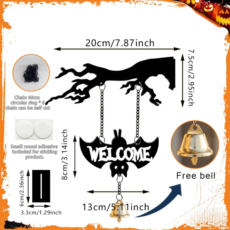 Gruseliger Halloween-Baumzweig-Hängeschmuck