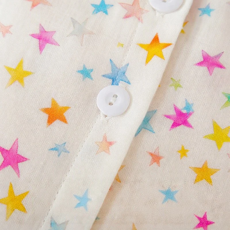 Baumwoll-Langarmpyjama-Set „Sweet Star“