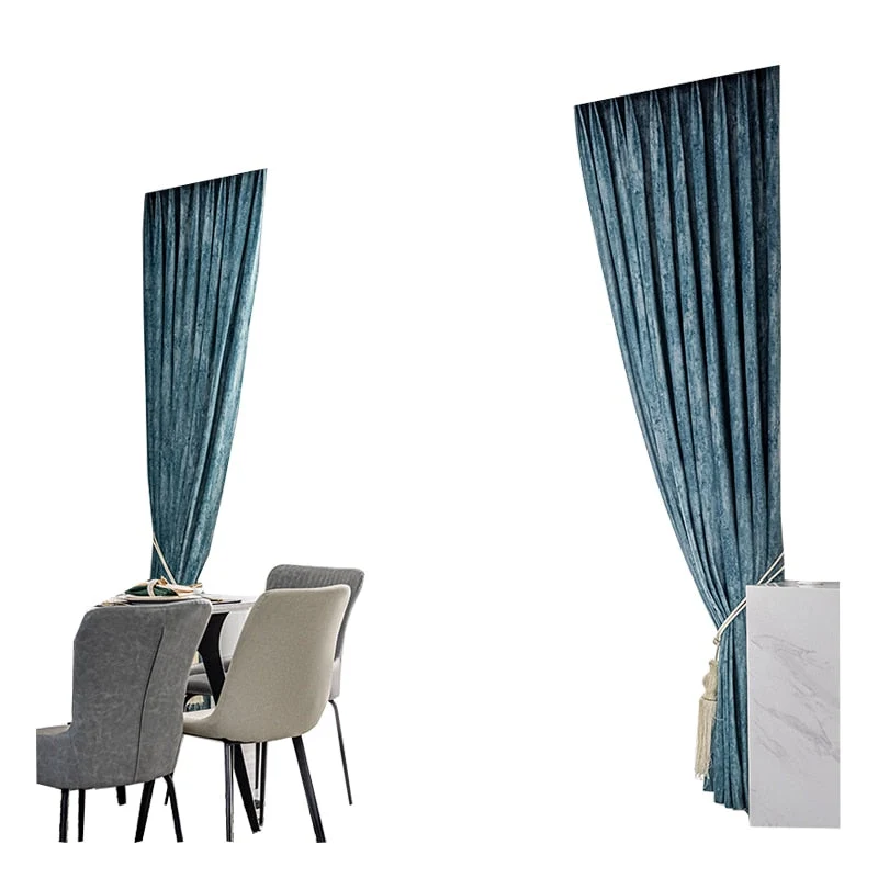 Eleganter Verdunkelungsvorhang in Chenille-Optik