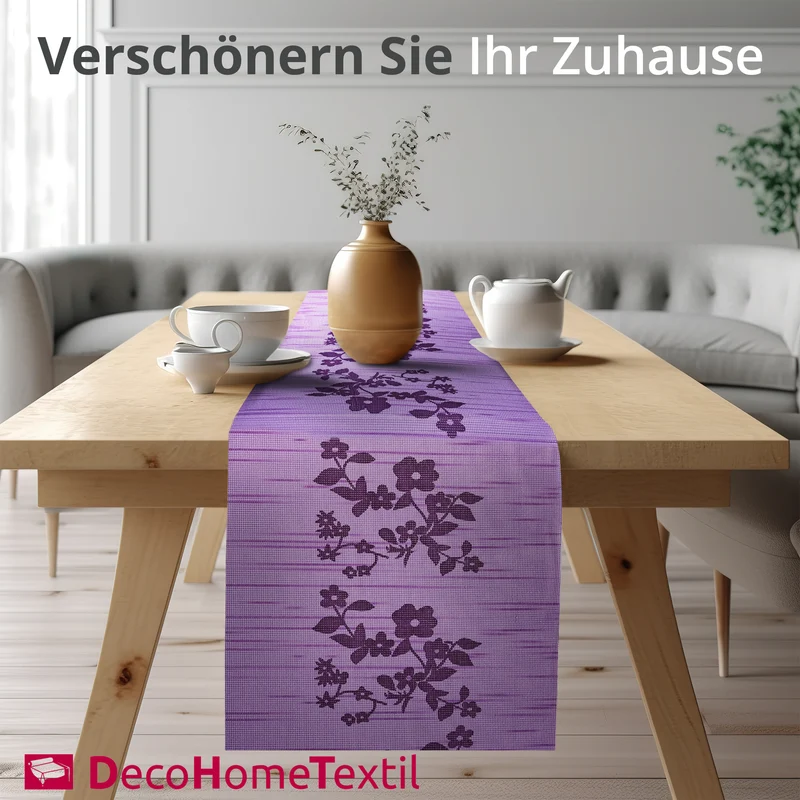 Miami Tischläufer Sunrise Floral lila