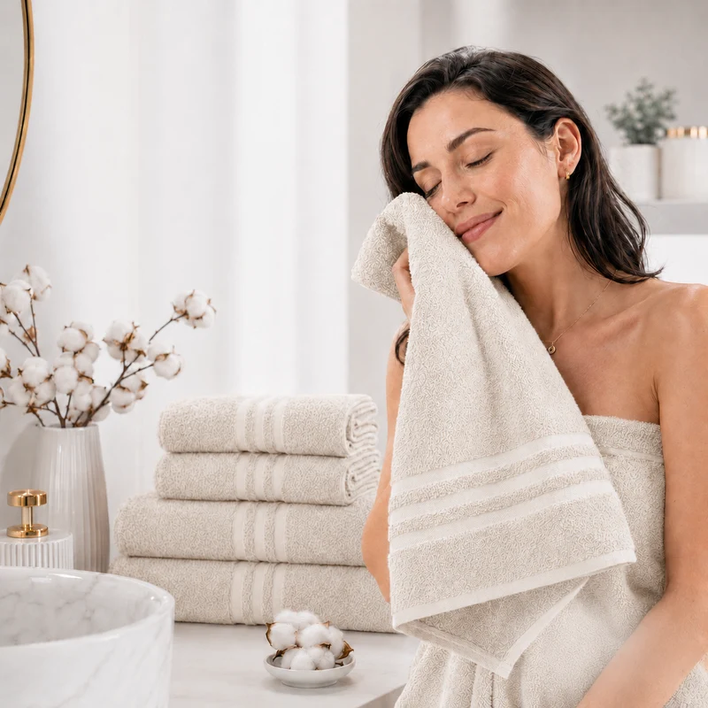DecoHomeTextil Handtuch-Set aus 100% Baumwolle, kuschelweich