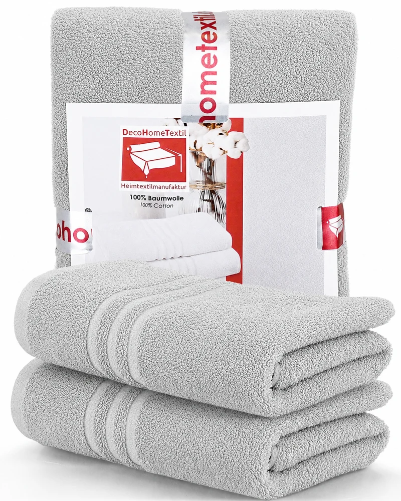 DecoHomeTextil Handtuch-Set aus 100% Baumwolle, kuschelweich