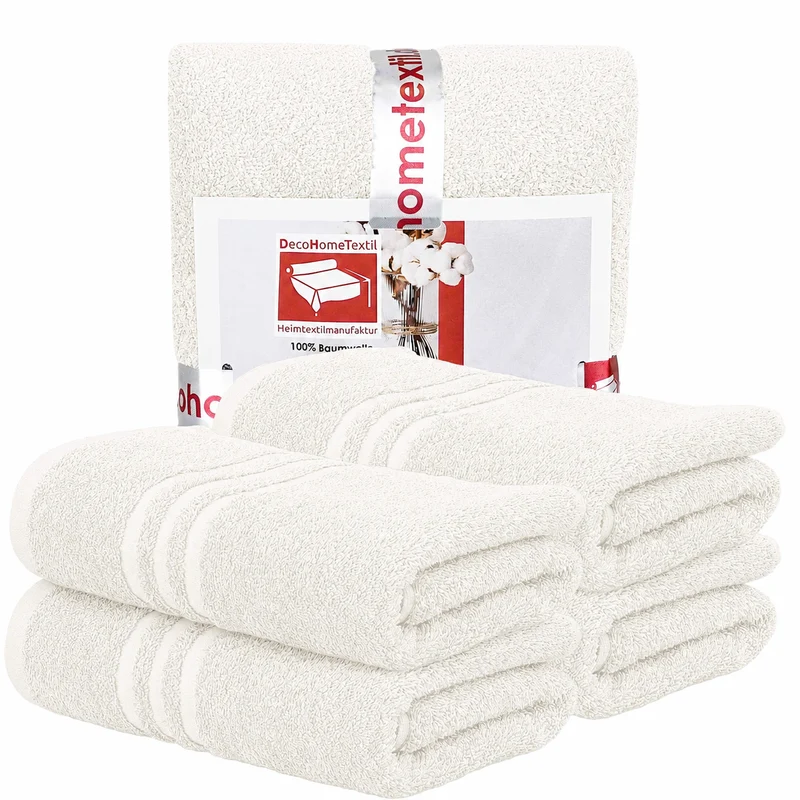 DecoHomeTextil Handtuch-Set aus 100% Baumwolle, kuschelweich