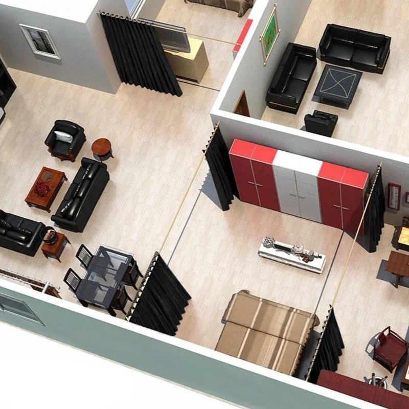 Blickdichter Verdunkelungsvorhang für das Schlafzimmer