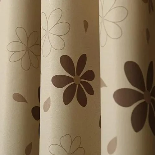 Moderner Verdunkelungsvorhang mit Blumen-Design