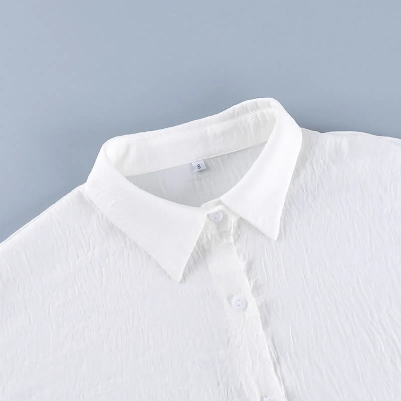 Loungewear-Set aus einfarbigem, strukturiertem Crinkle-Gewebe