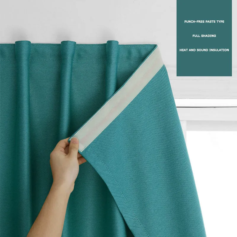 Fenstervorhang mit Klettverschluss ohne Bohren