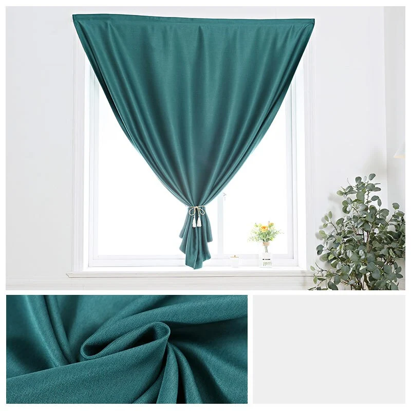 Fenstervorhang mit Klettverschluss ohne Bohren