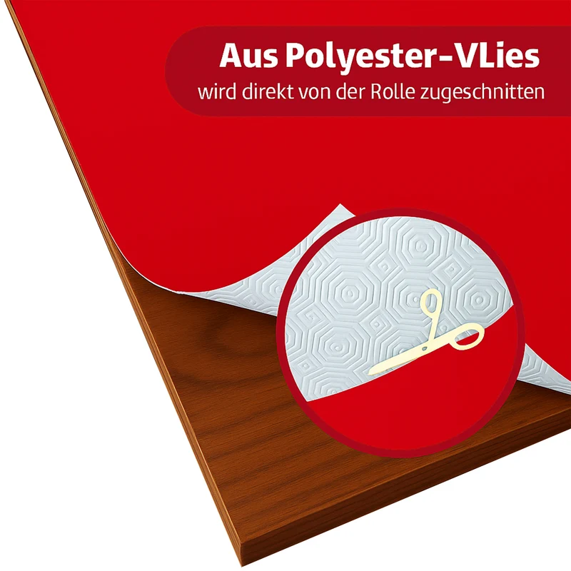 Tischpolster rot oval