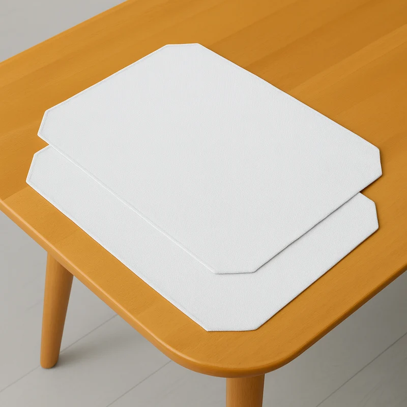 Leinen Optik Tischsets 2er-Set 35 x 50 cm Eckig