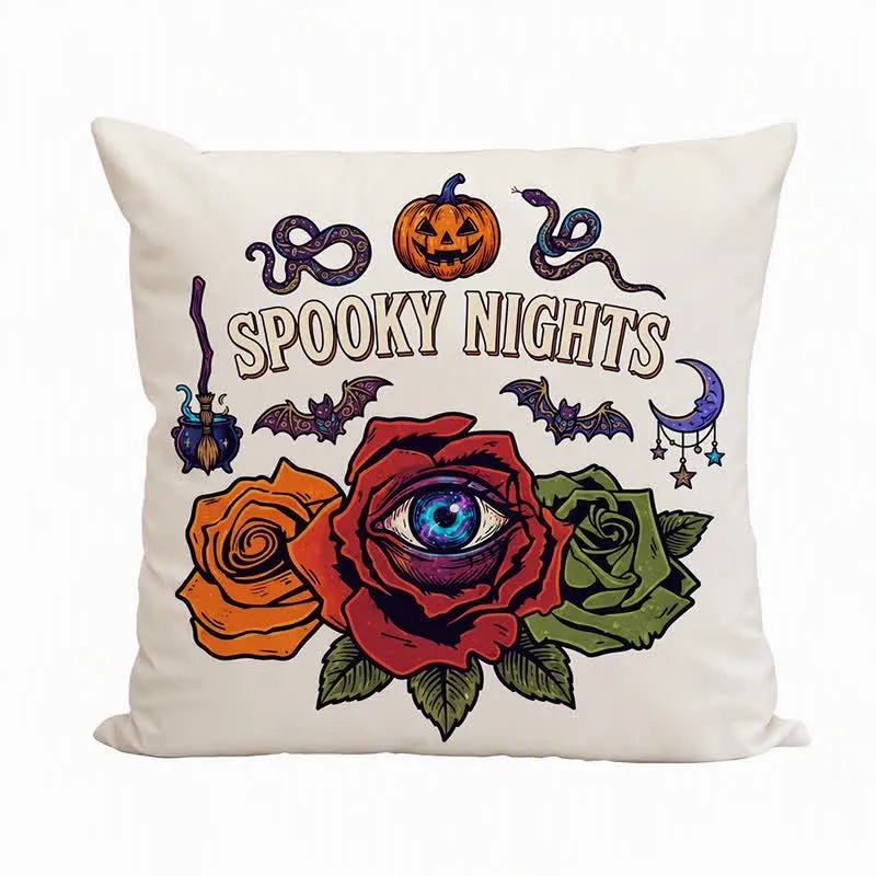 Halloween-Augapfel-Rose-Gothic-Zierkissen