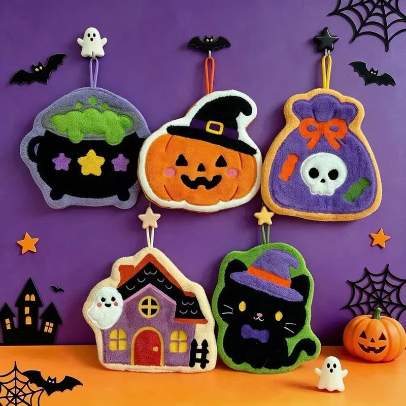 Niedliches Halloween-Hängehandtuch