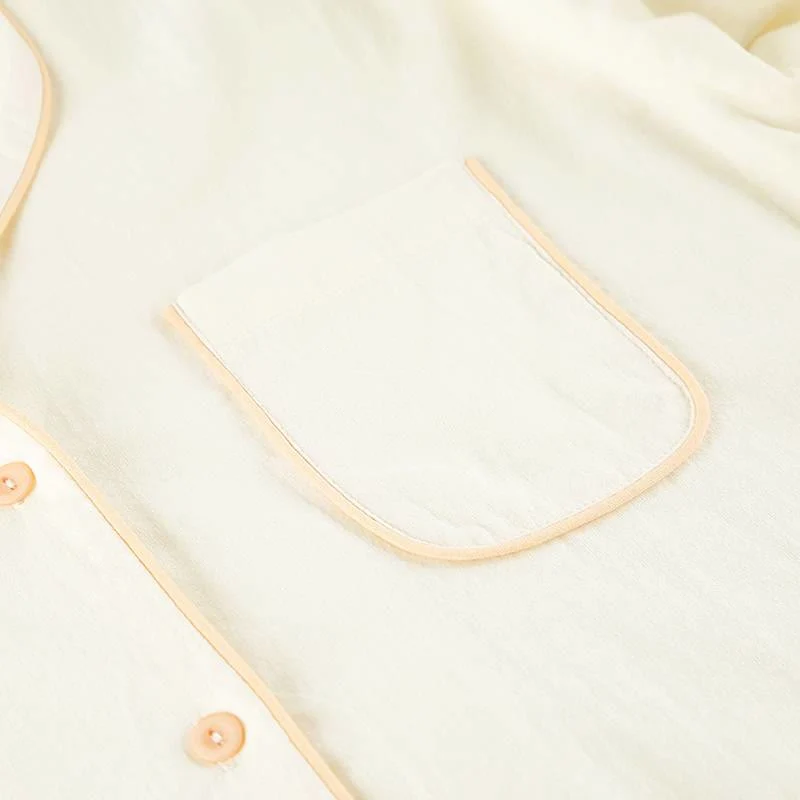 Schickes Loungewear-Set aus Baumwolle mit Rüschensaum