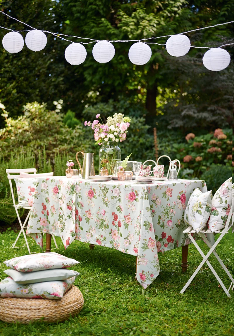 APELT 6527 Kissen Romantisch-zeitgemäße englische Teerose
