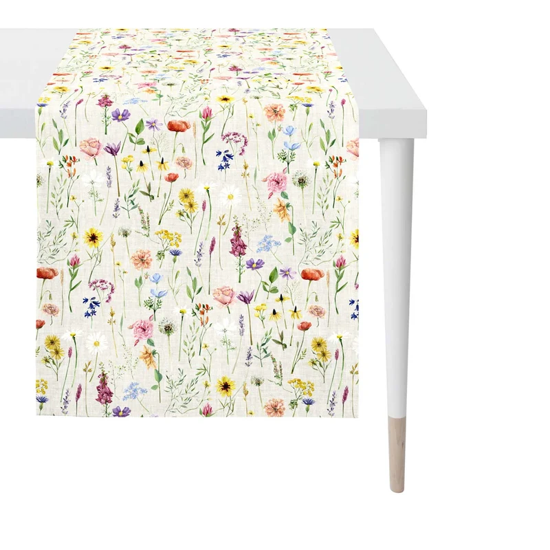 APELT 6815 Läufer Frühjahrsblüten Motiv all over