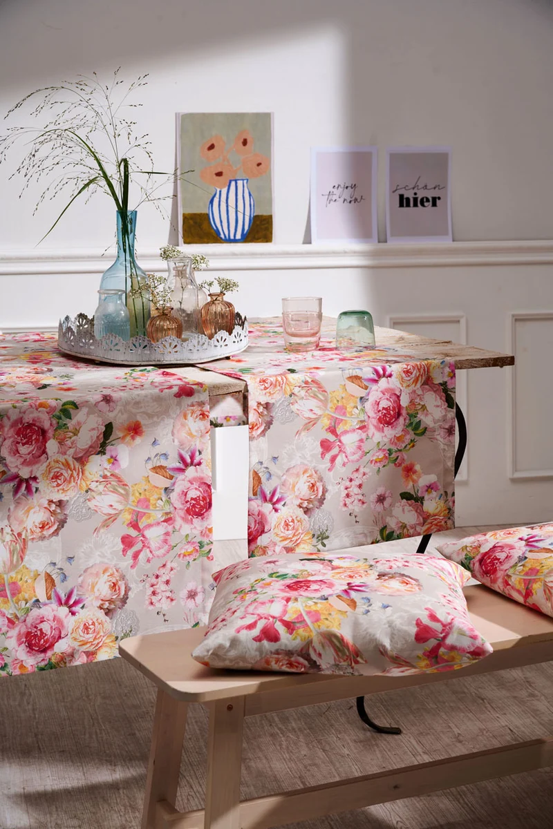 APELT 5451 Nackenrolle Blumen-Motiv