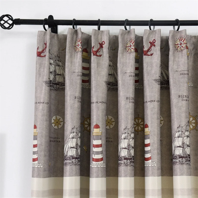 Vorhang Rye mit maritimem Muster