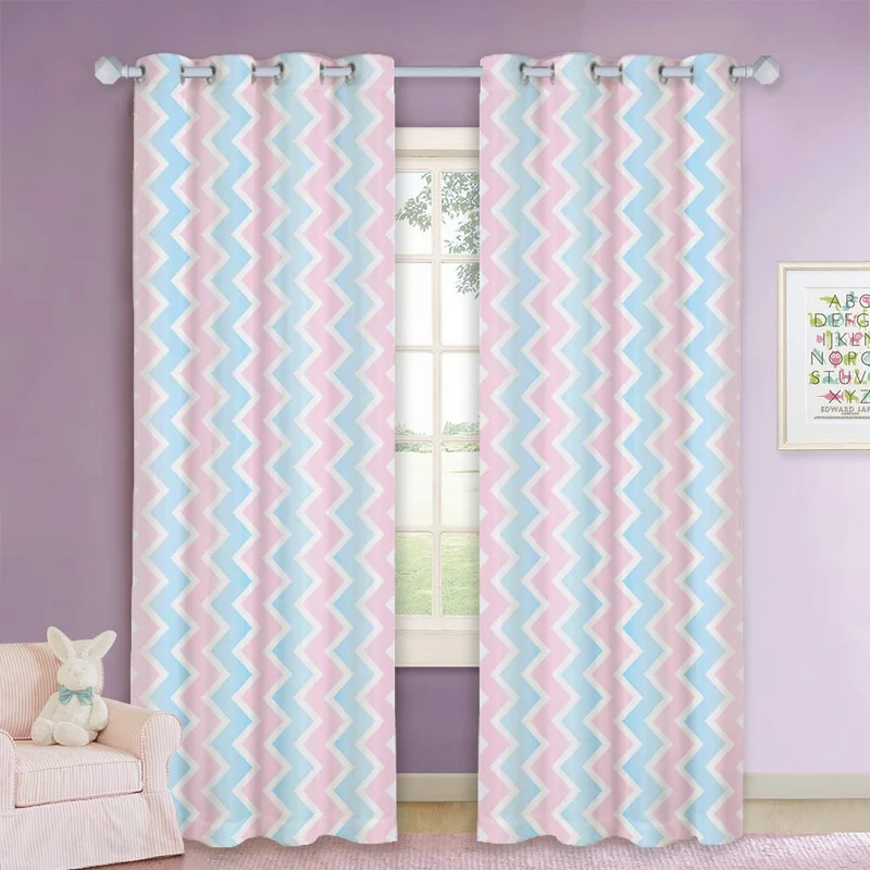 Kinderzimmer Vorhang Elsina mit Chevron-Muster