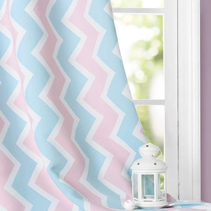 Kinderzimmer Vorhang Elsina mit Chevron-Muster