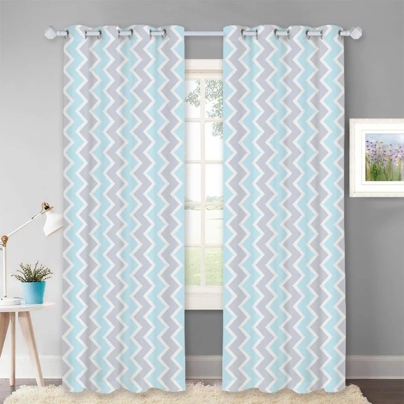 Kinderzimmer Vorhang Elsina mit Chevron-Muster