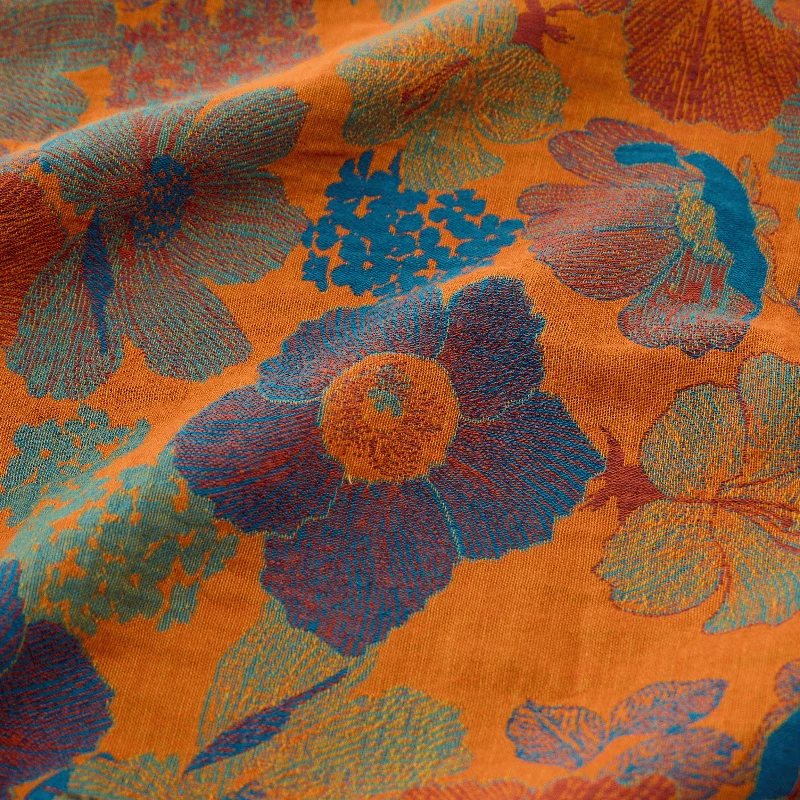 Vintage-Wende-Steppdecke aus Baumwolle mit mehrfarbigem Blumenmuster