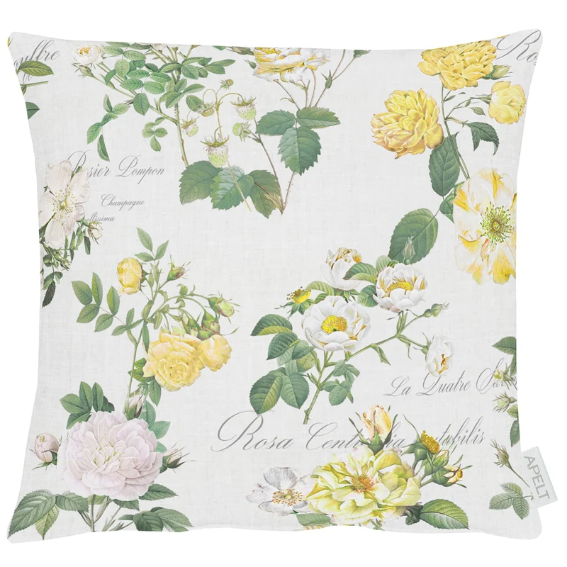 APELT 6527 Kissen Romantisch-zeitgemäße englische Teerose