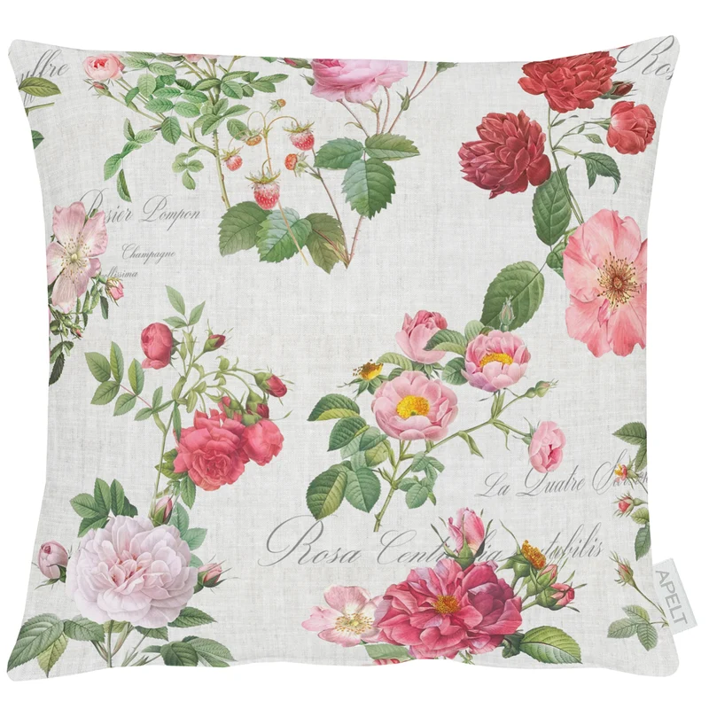 APELT 6527 Kissen Romantisch-zeitgemäße englische Teerose