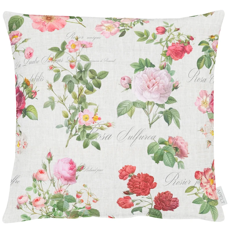 APELT 6527 Kissen Romantisch-zeitgemäße englische Teerose