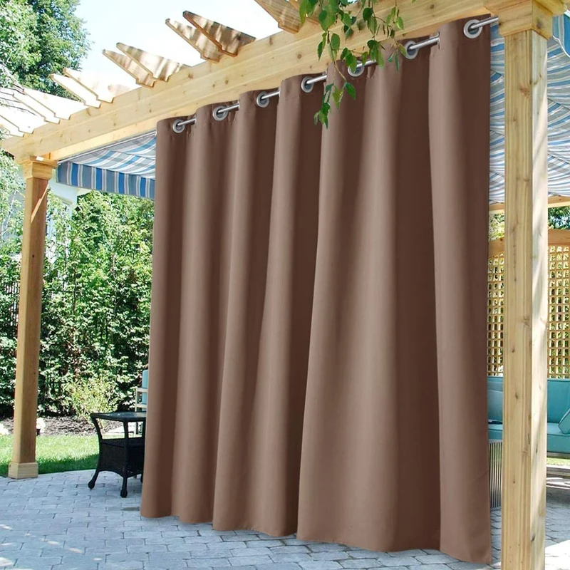 Pergola-Vorhang Lowny wetterfest mit Ösen