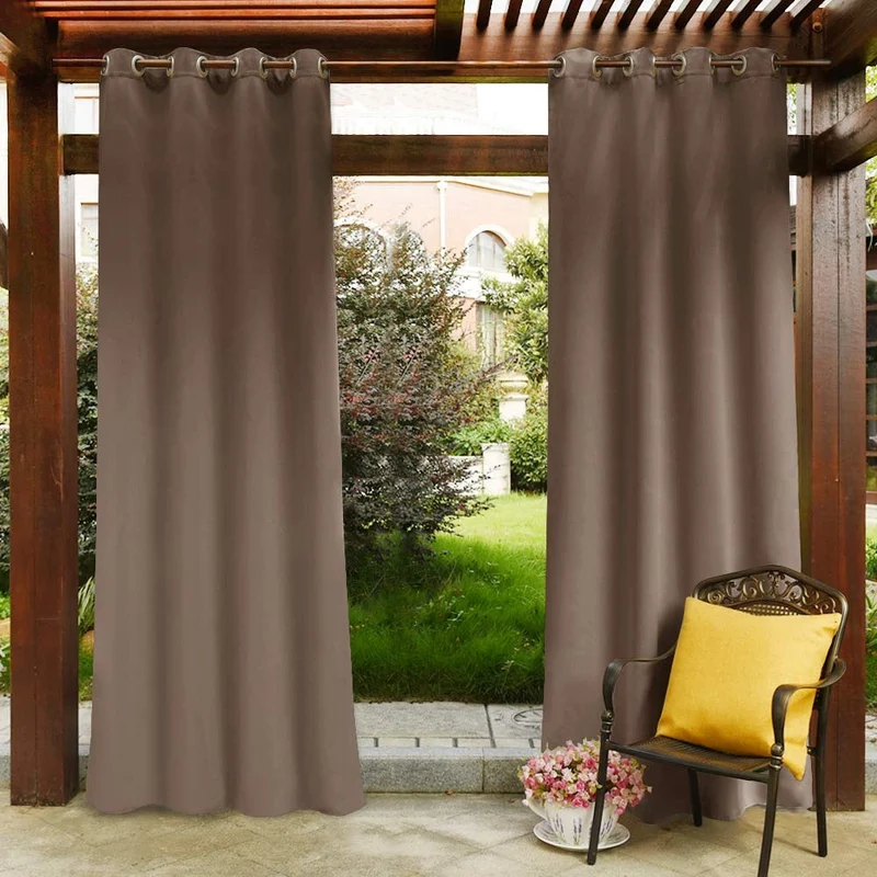 Pergola-Vorhang Lowny wetterfest mit Ösen