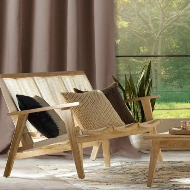 Wetterfester Outdoor-Vorhang Alaya mit Ösen