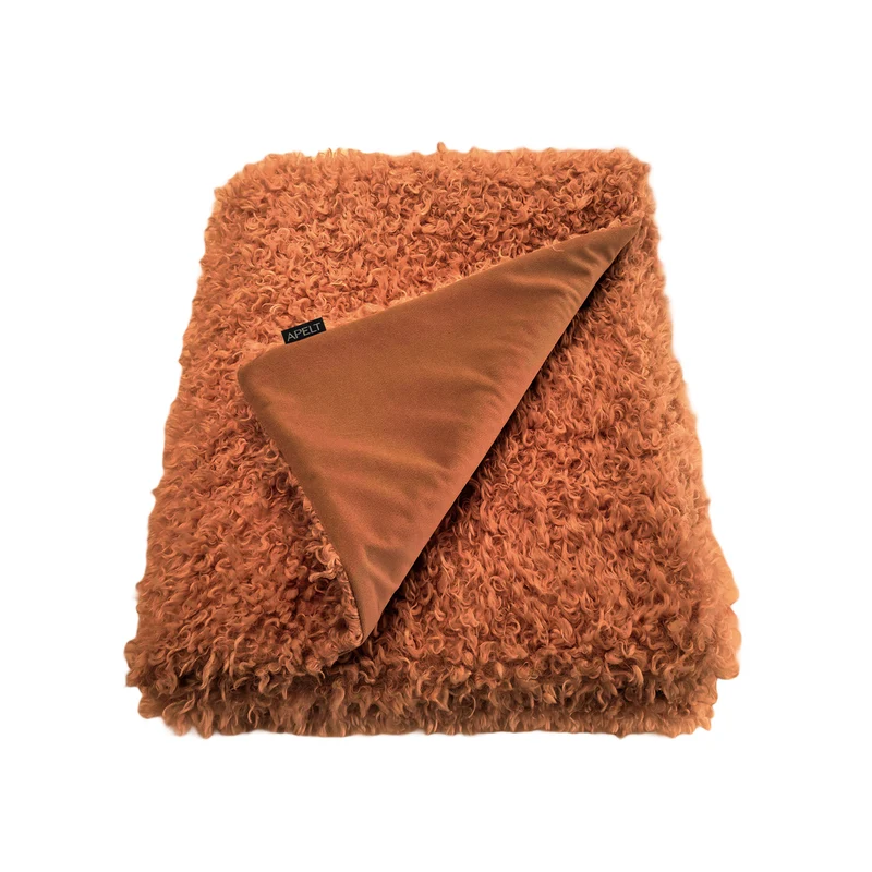 APELT Missouri Plaid fake-fur Wuschelfell