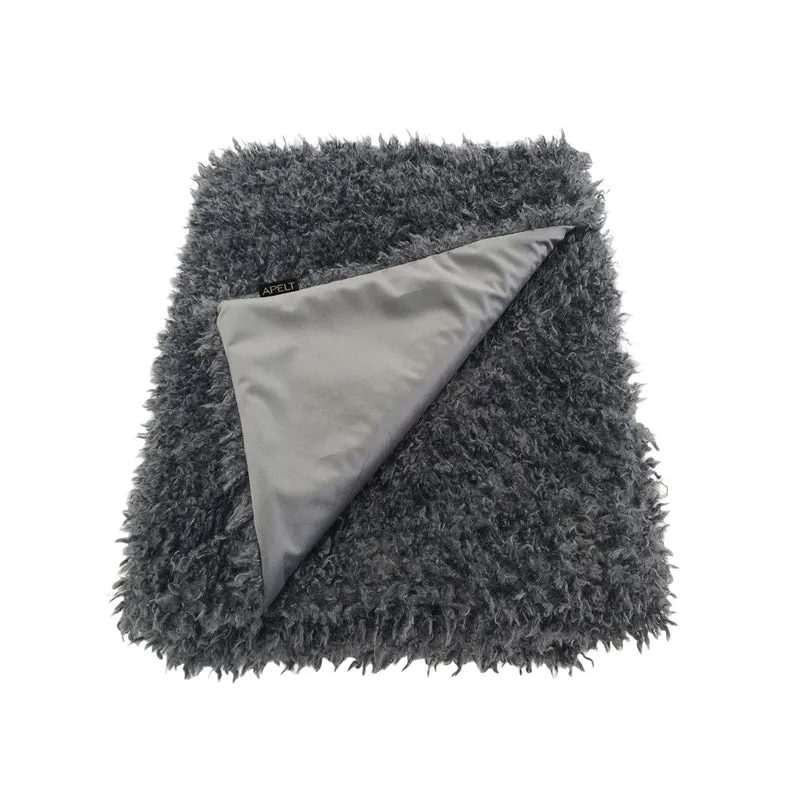 APELT Missouri Plaid fake-fur Wuschelfell
