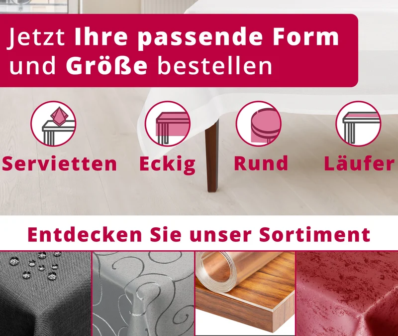 100% Baumwolle Damast Tischdecke weiß rund