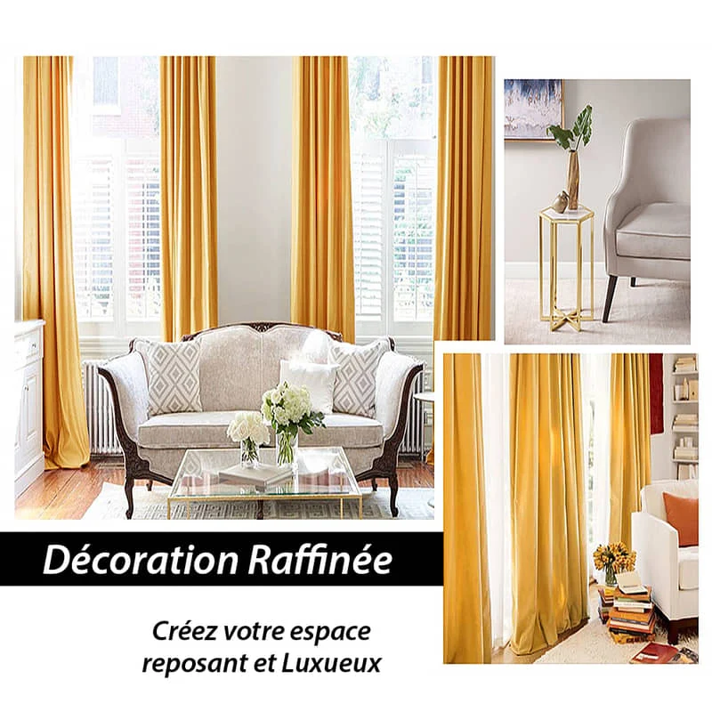 Eleganter Thermovorhang Luxury in Gold