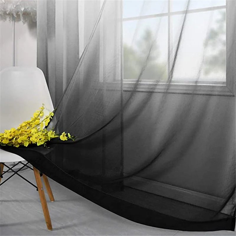 Moderne Gardine mit sanftem Farbverlauf