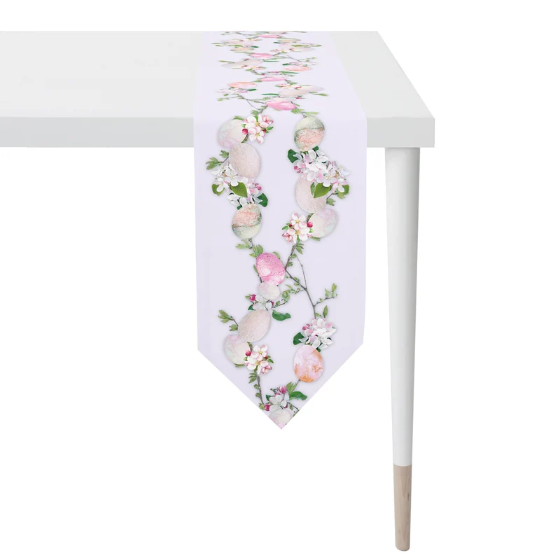 APELT 6907 Tischband Ostermotiv Ostereier mit Blüten