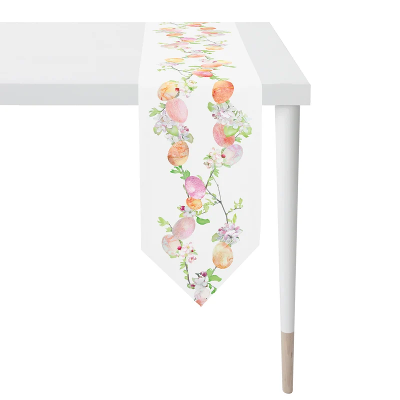APELT 6907 Tischband Ostermotiv Ostereier mit Blüten