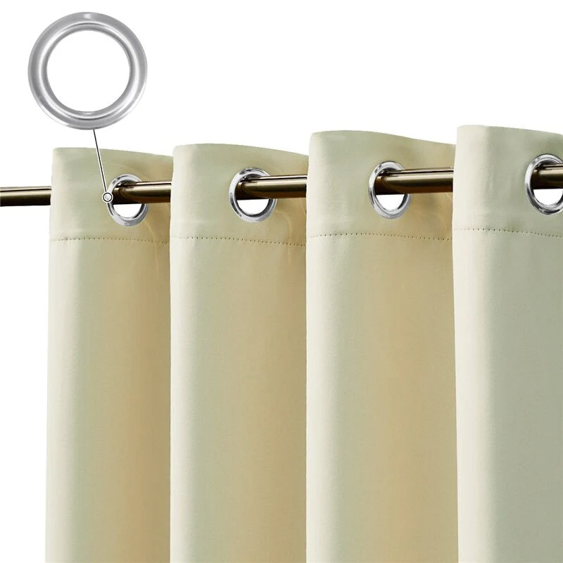 Outdoor-Vorhang Atono Cremefarben wasserabweisend