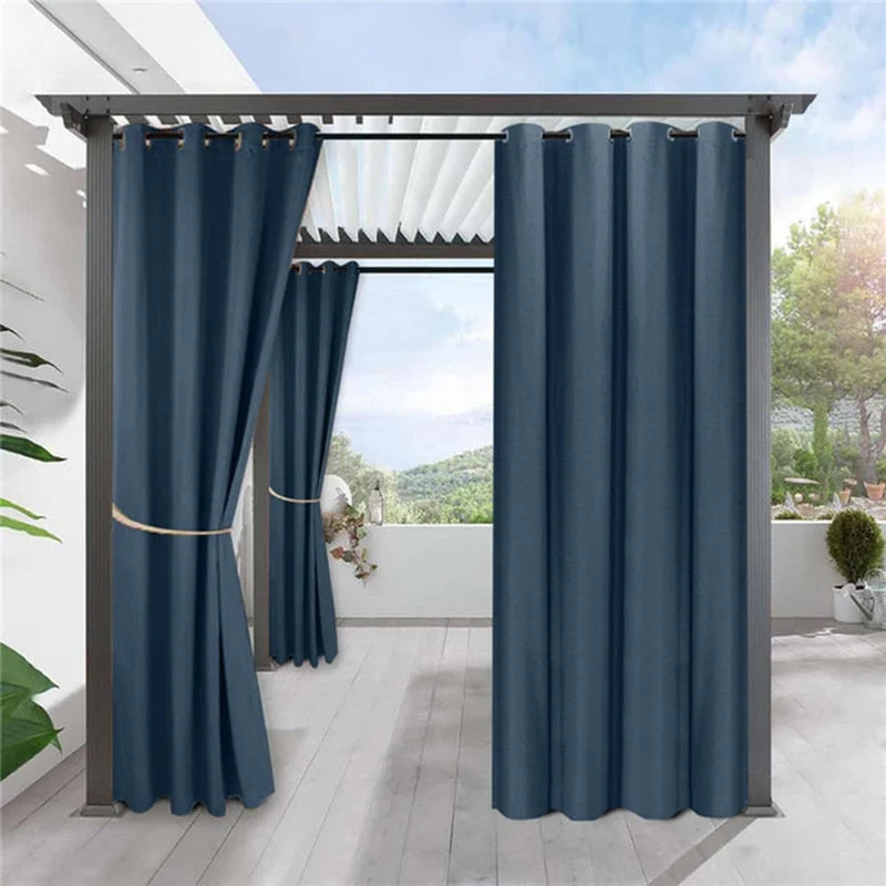 Wetterfester Outdoor-Vorhang für Balkon Pergola