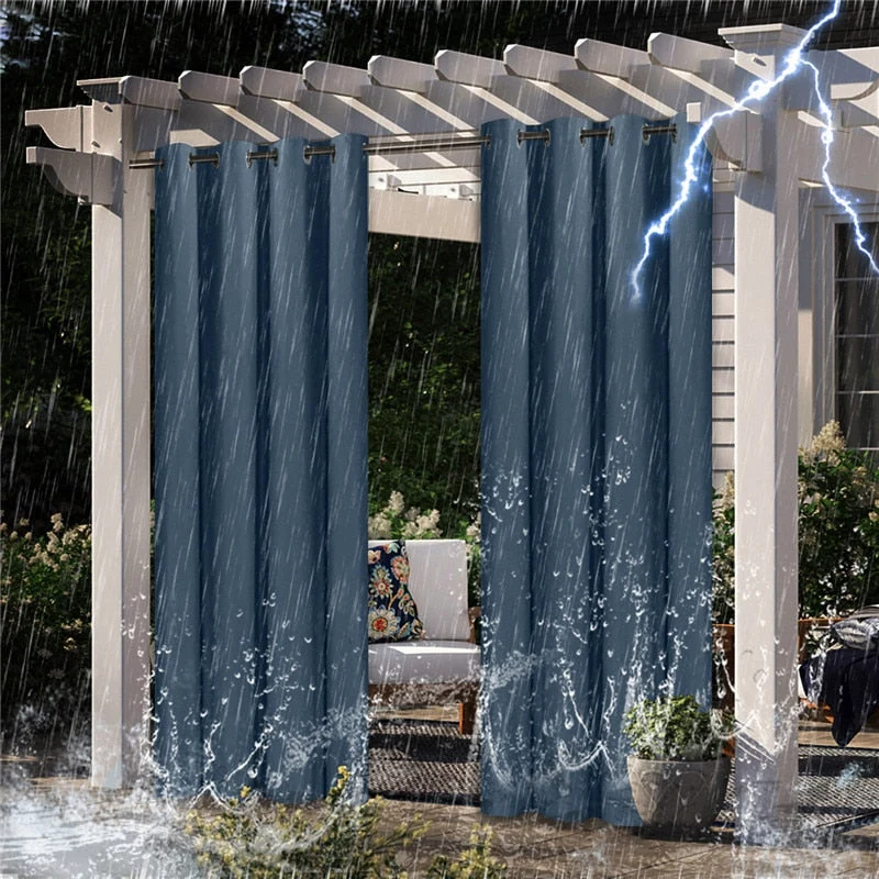 Wetterfester Outdoor-Vorhang für Balkon Pergola
