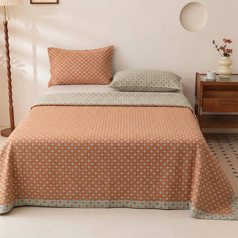 Vintage-Tagesdecke aus Baumwolle mit klassischem Blumenmuster