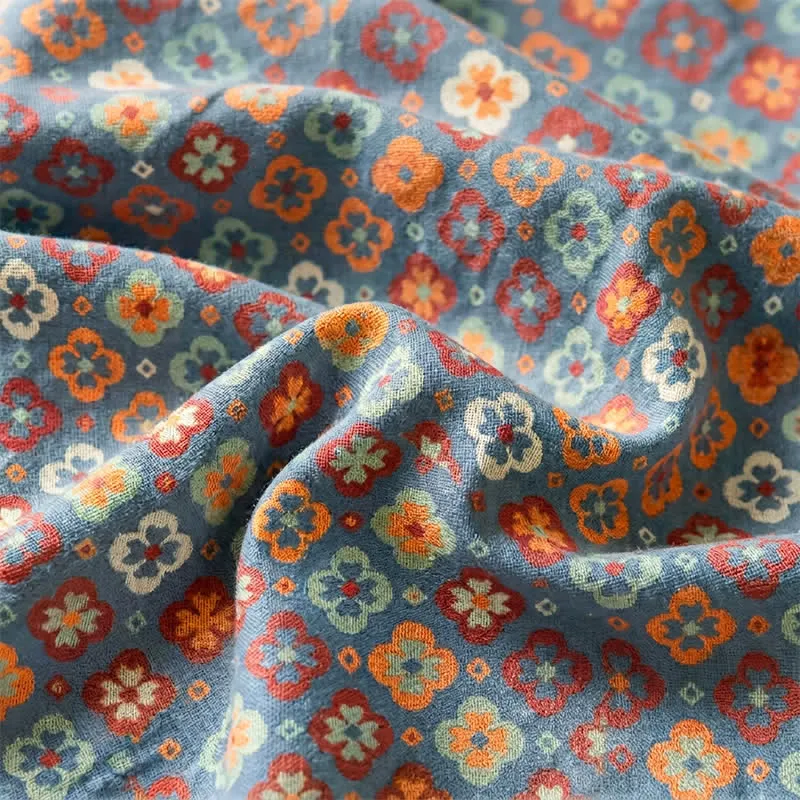 Vintage-Bettüberwurf aus Baumwolle mit romantischem Blumenmuster