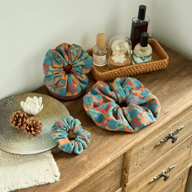 Boho-Blumen-Haargummis, 3er-Set