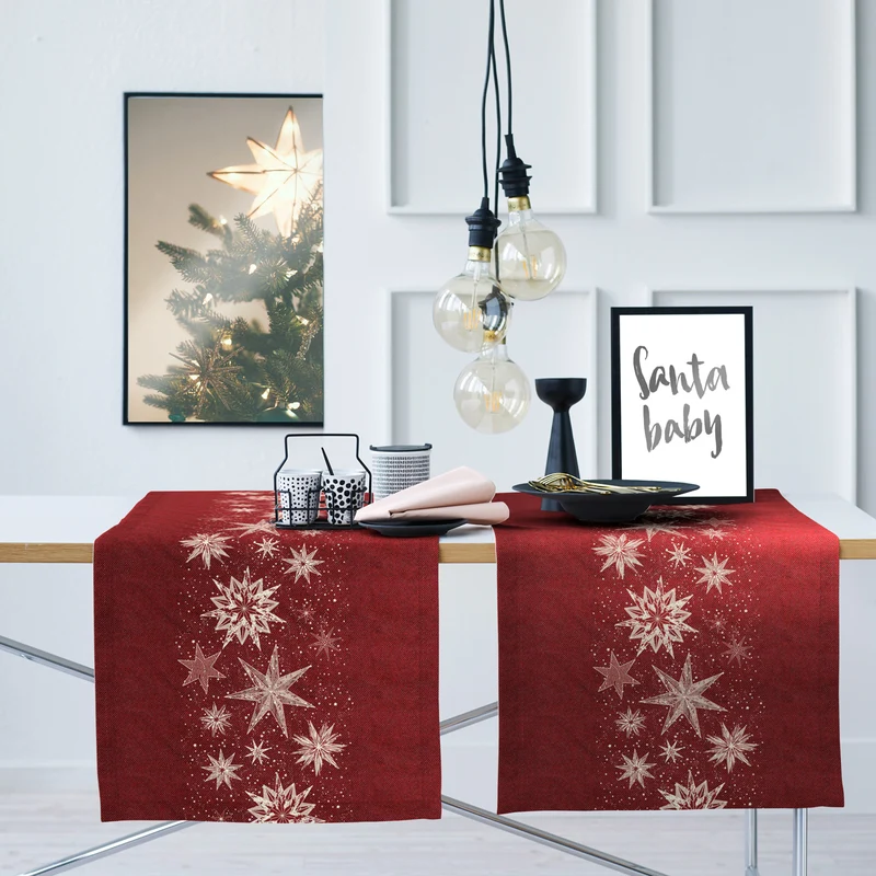 APELT 5843 Läufer weihnachtliche Sternen
